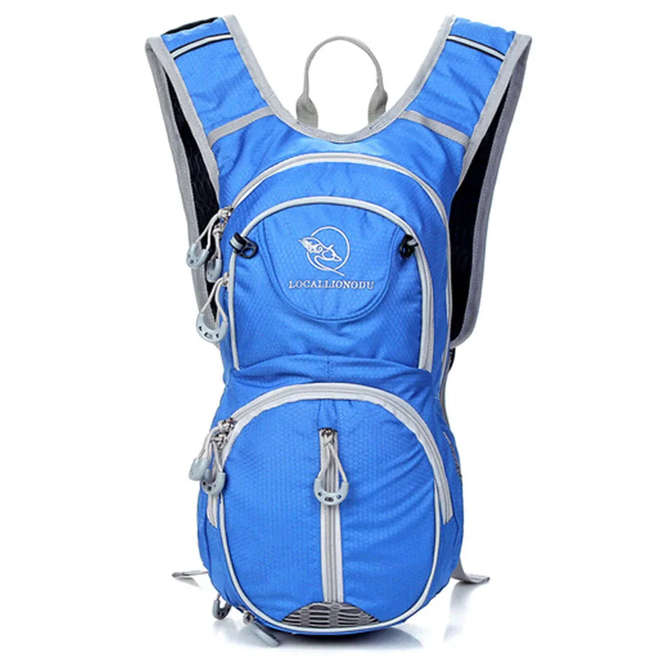 Light Blue Открытый Местный лев Сверхлегкий Велоспорт рюкзак 12L велосипед Верховые рюкзаки Велоспорт Альпинизм Туризм Лыжный Мешок Спорт на открытом воздухе сумка - Цвет: Light Blue