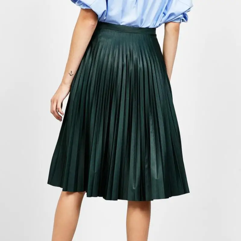 Женская плиссированная юбка NFIVE универсальная облегающая длинная с высокой