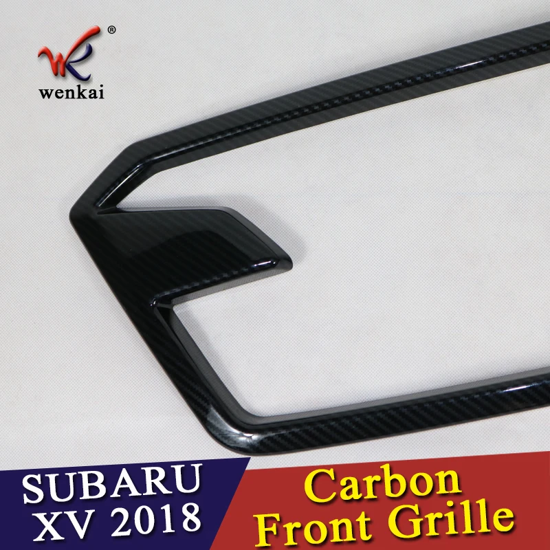 WENKAI для углеродного волокна добавить на стиль Передняя решетка Subaru XV GT3 GT7 2017 2018 1