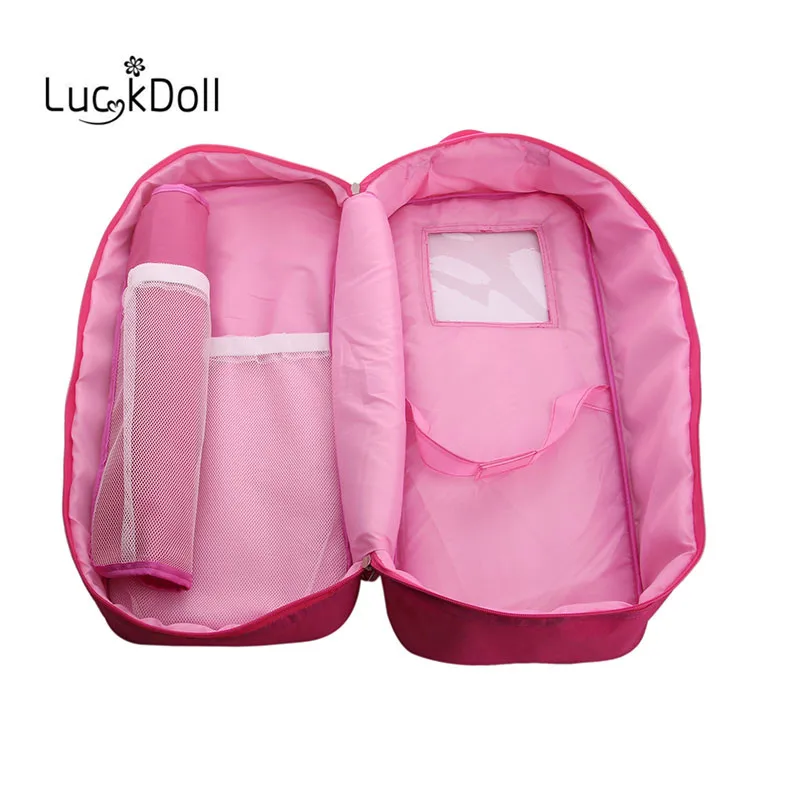 Luckdoll кукла костюм чехол сумка для переноски Чехол для хранения для 18 дюймов американская кукла аксессуары для путешествий дети ролевые игры игрушки