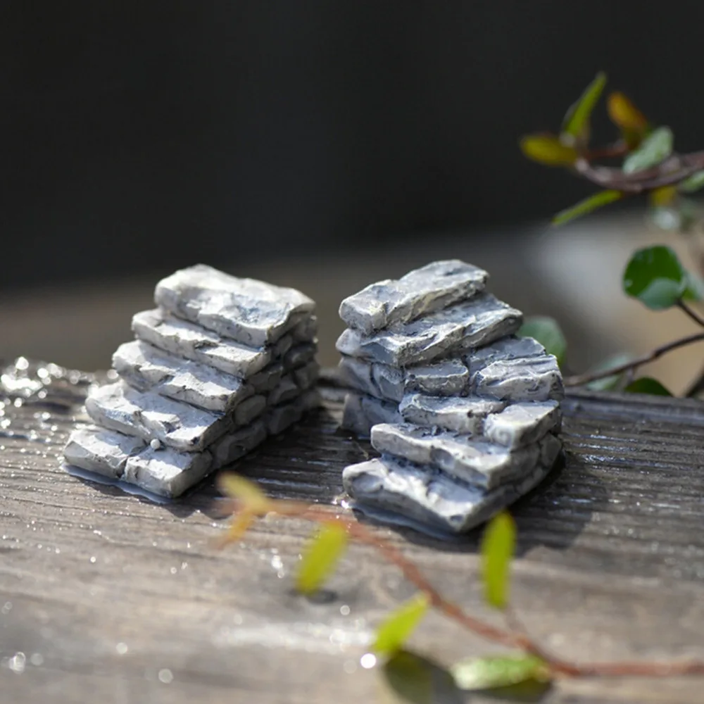 Миниатюрный смолы мост Лестница Сад сказочный орнамент цветочный горшок