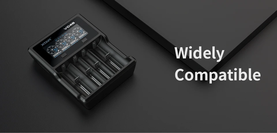 XTAR ЖК-дисплей Зарядное устройство QC 3,0 быстрой зарядки для VC4S/VC2S Мощность банк Зарядное устройство/VC2 VC4 USB Зарядное устройство 20700 21700 18650 Батарея Зарядное устройство