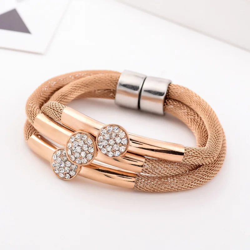 Магнитный браслет магнитный сетчатый Браслет цепочка ювелирные изделия модные