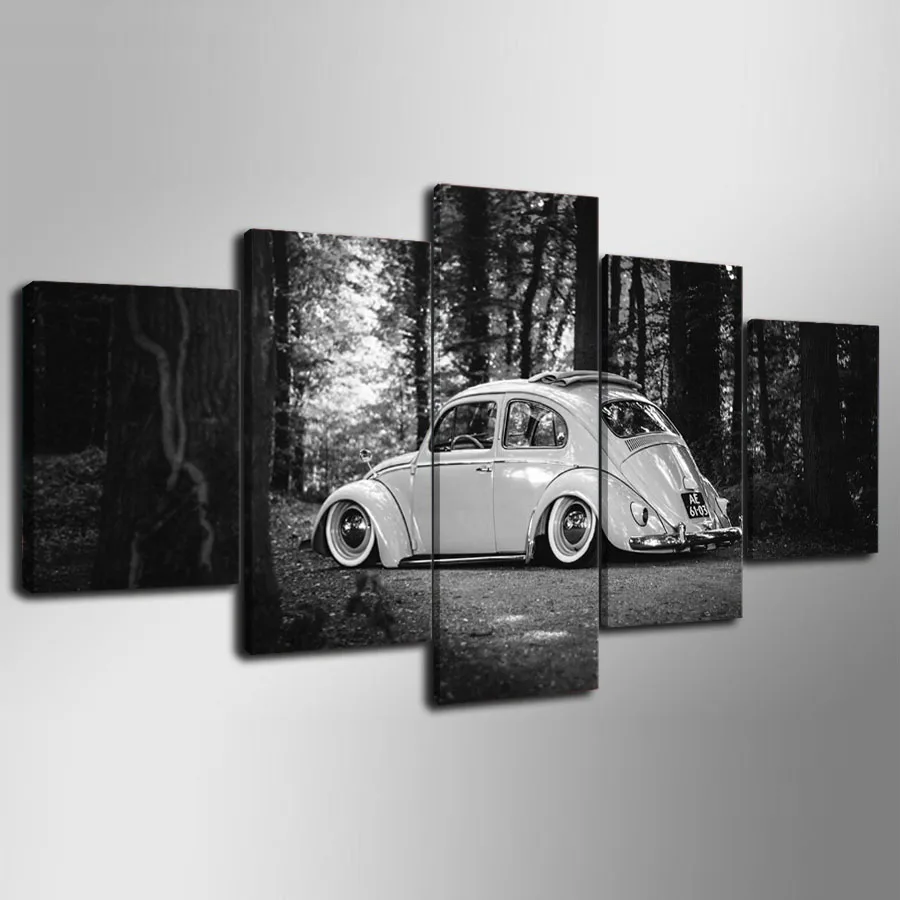 Прямая доставка HD 5 панель печатной холст картина Книги по искусству автомобиля