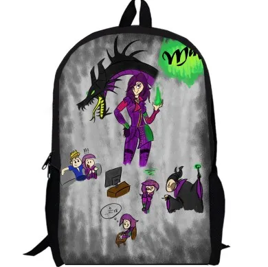 15 дюймов ТВ шоу мал Карлос Эви Джей рюкзак двойной слой на заказ для женщин и