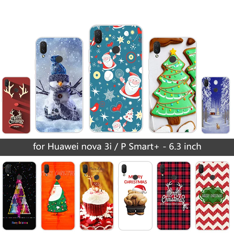 Чехлы для Huawei nova 3i Роскошный чехол из ТПУ и силикона телефона 6 3 дюйма Fundas P Smart Plus