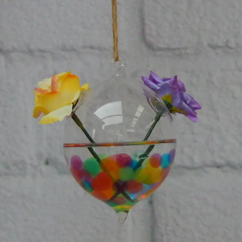 

Подвесная стеклянная ваза для террариума в форме конуса, 9 цветов, 8 х16 см, свадебное и офисное украшение, контейнер для гидропоники, товары д...