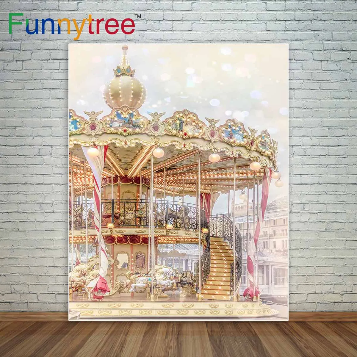 

Фотофон Funnytree, детская игровая площадка, колесо обозрения, Фотофон