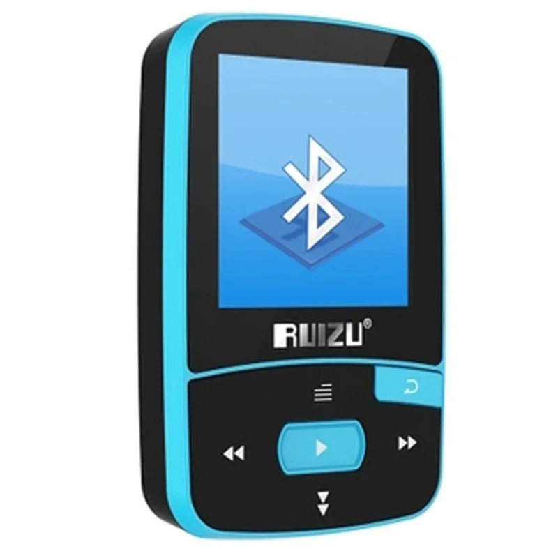 Ruizu X50 Спорт Аудио Мини Bluetooth Mp3 плеер Музыка Аудио Mp 3 Mp-3 с радио цифровой Hi-Fi экран Fm Flac Usb 8 ГБ потери
