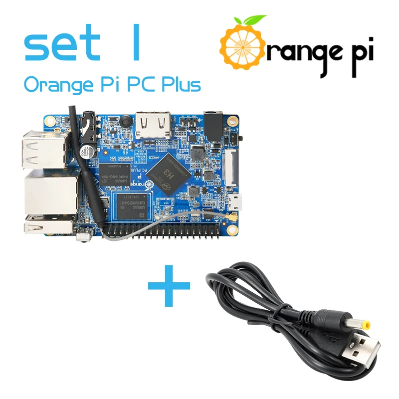 Orange Pi PC Plus+Power Cable, with USB to DC 4.0MM - 1.7MM Length,Support Android,Linux Single Board