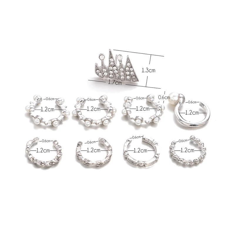 Распродажа 1 комплект в богемном стиле металлическими элементами и стразами