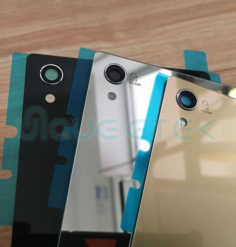 AAA зеркальный задний корпус для sony Xperia 5," Z5 Premium Z5 Plus Z5p E6853 E6883 E6833 заднее стекло Крышка батарейного отсека
