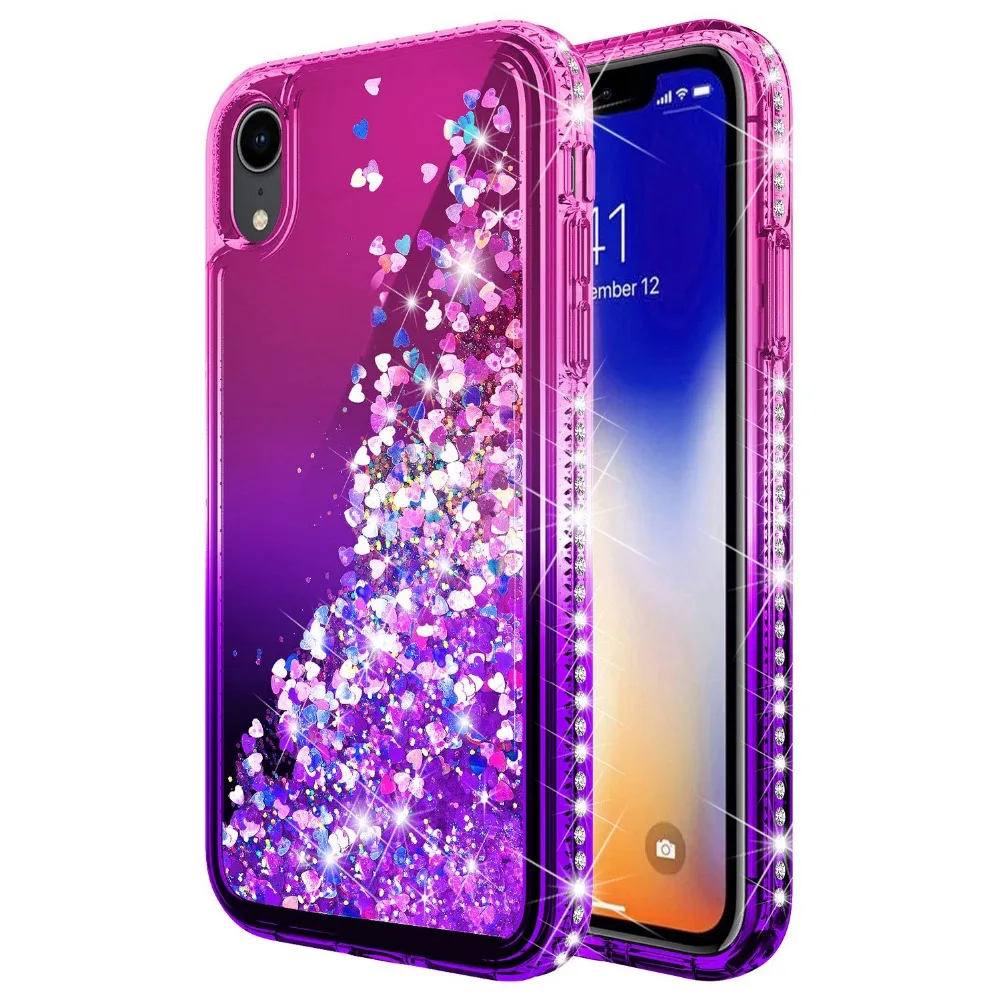 For Huawei P20 Case Bling Sequin Glitter Diamond Hard Clear Back Cover Lite / Pro P30 |