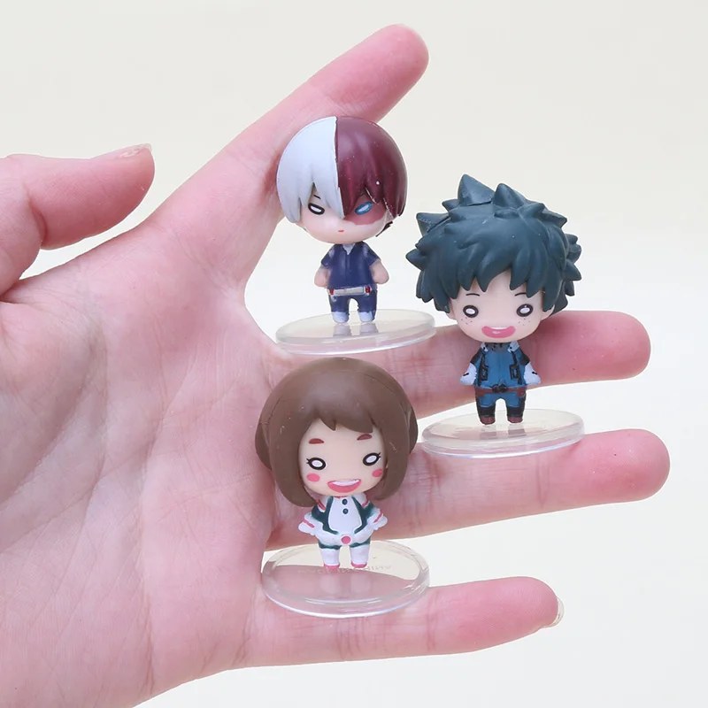 Аниме My Hero Academy Брелок фигурка мидория изюку Тодороки шото Тодороки Shoto Ochaco Uraraka ПВХ брелок 3 см