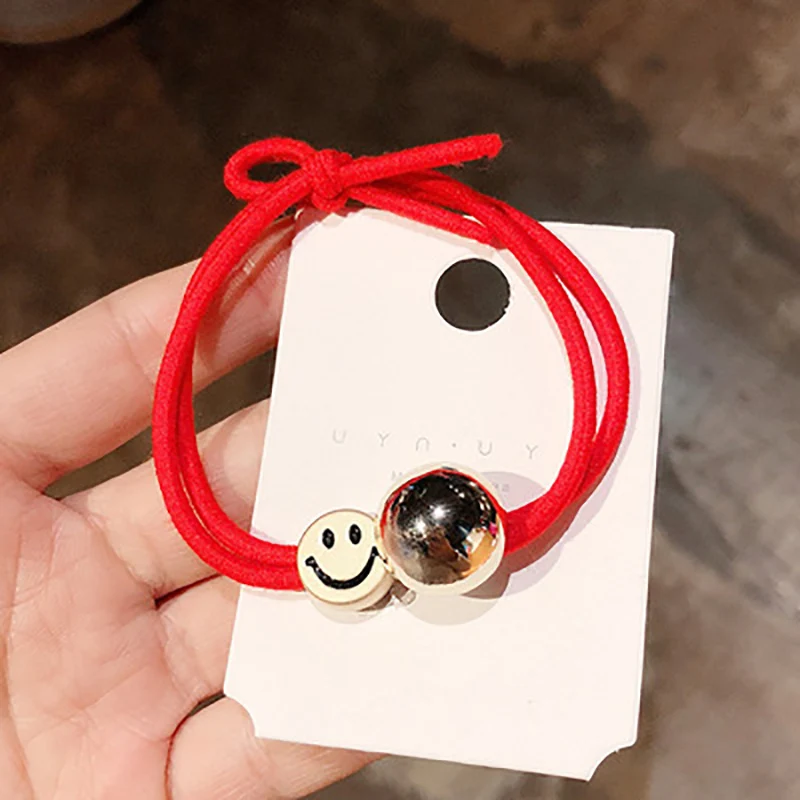 Baby Girl Ball Cartoon Animal Elastic Headbands Holiday Party Hair Band Headwear Accessories Good Luck Red Rope Wristband 13 | Детская