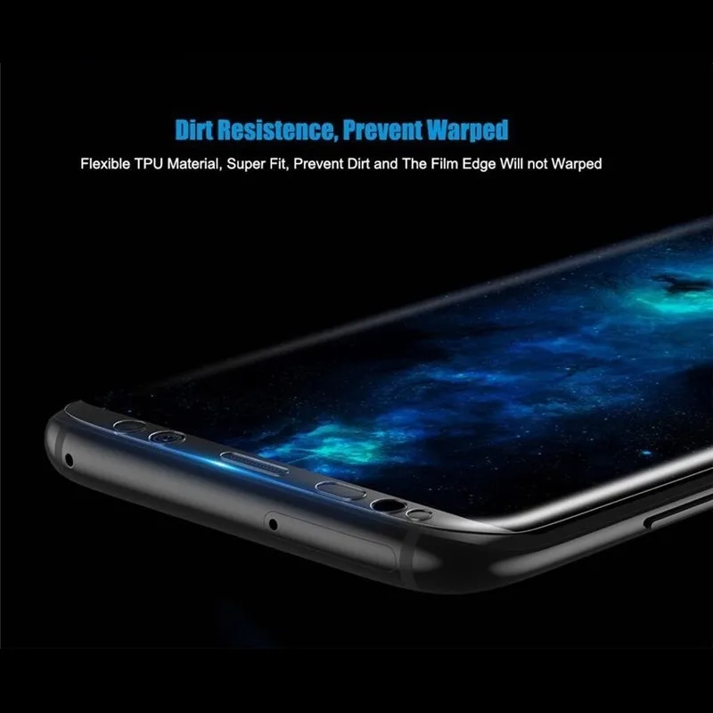 Для Samsung Galaxy S8 S9 S7 S6 Edge Plus Note 8 9 Защита для экрана ПЭТ пленка полное покрытие не