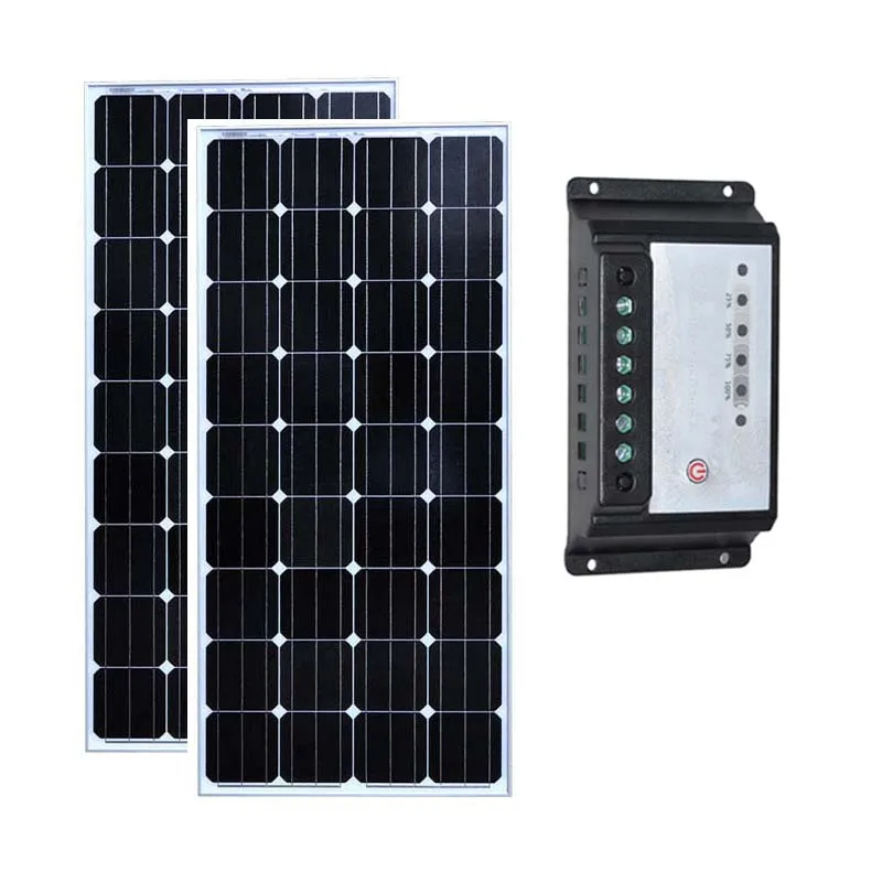 

Solar Kit 300w 24v Pannello Solare 12v 150w 2 Pcs Bateria Solar Solar Charge Controller 12v/24v 20A PWM Caravan Motorhome Phone