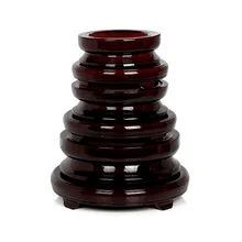 Hot Transparent Wooden Base Stand Holder Decoration For Crystal Glass Ball Home Office Gift LFD