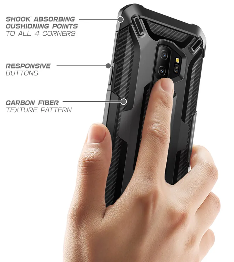 Для samsung Galaxy S9 Plus SUPCASE Единорог Жук серии ТПУ+ Жесткая Поликарбонат Премиум Гибридный Защитная крышка