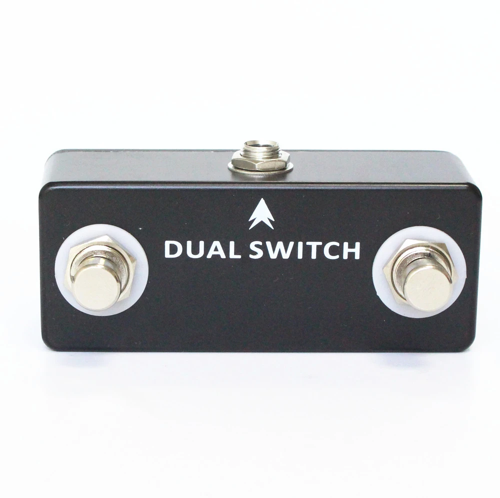 dual switch Moskyaudio мини гитарная педаль для звукового эффекта овердрайв, компрессор, искажения, хор, задержка, реверберации - Цвет: dual switch
