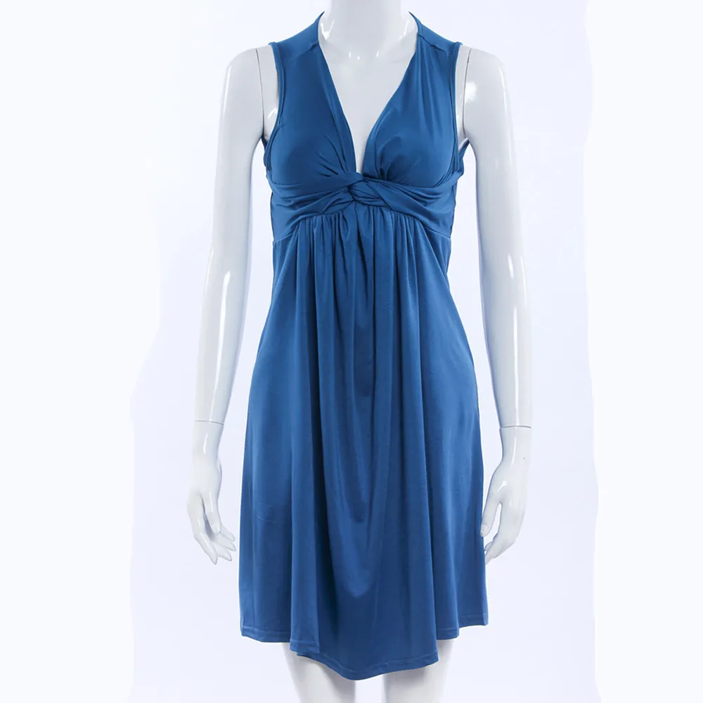 

Nice Summer Sexy Dress Women Casual Sleeveless V Neck Ropa Mujer Party Robe Femme Vestidos De Festa Female Boho Dresses Clothing