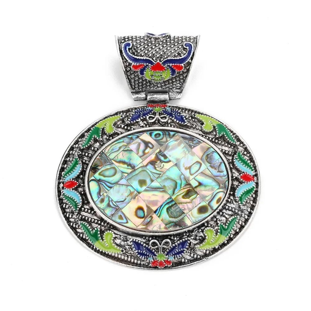 Новые богемные этнические Подвески овальной формы ожерелье 60*72 мм подвески из