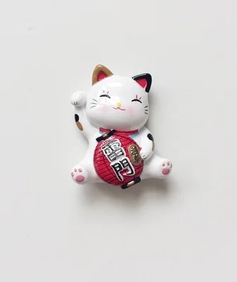 Японские магнитные наклейки на холодильник Токийский 3D полимер ручная роспись