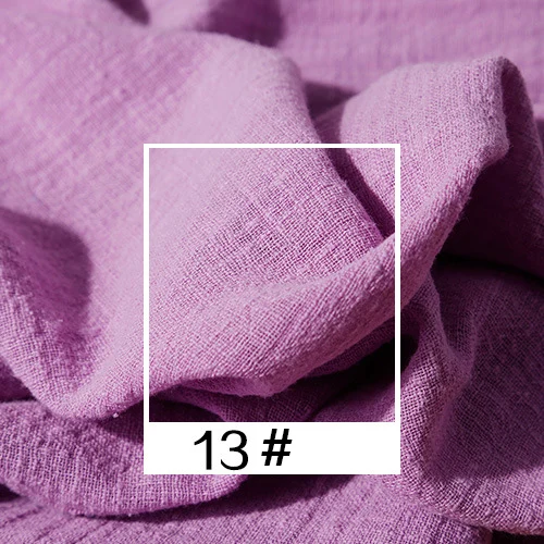 13 Однотонная льняная хлопковая ткань, сделай сам, одежда для рукоделия, подушка для шитья, ручная работа, 130x100 см, не скатывается, швейная Лоскутная Ткань S146 - Цвет: 13