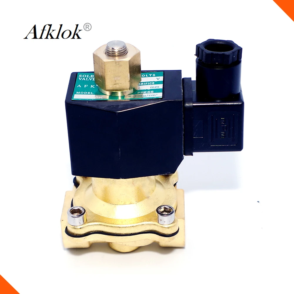 Латунный электромагнитный клапан 1/2 дюйма с нормально открытой водой 220 В