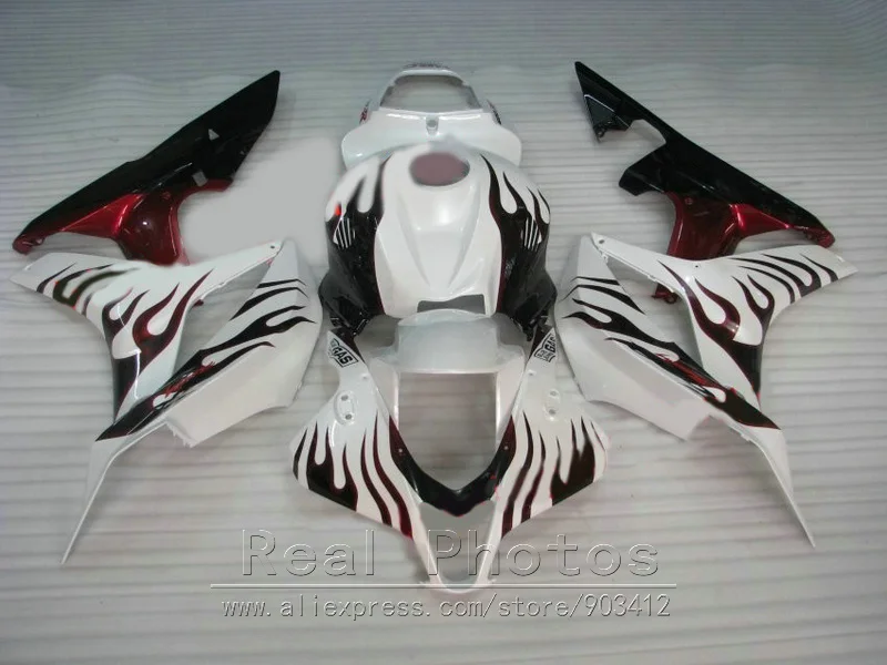 Комплект пластиковых обтекателей под давлением для Honda CBR600RR 2007 2008 винно красное