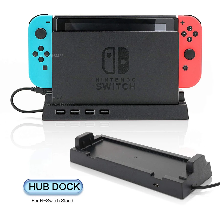 Аксессуары для док-станции Nord HUB с 4 портами USB Nintendo s Games switch NIntendo Switch консоль 2019 |