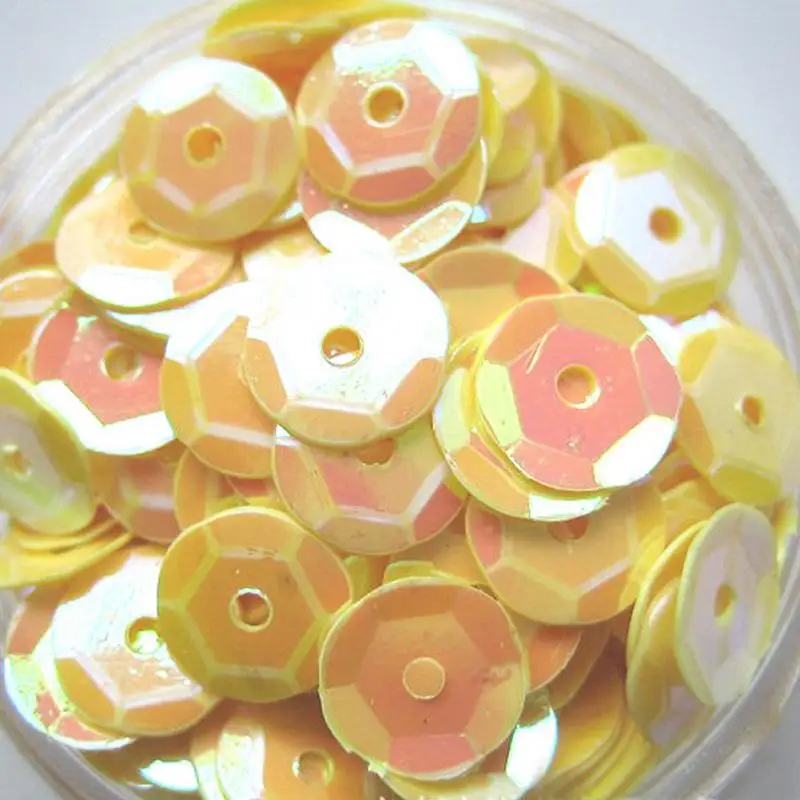 Bright Yellow 400 шт 6 мм DIY круглые Швейные Блестящие Блестки аксессуары для одежды разных цветов - Цвет: Bright Yellow
