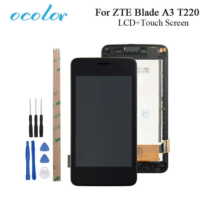 Ocolor для ZTE Blade A3 T220 ЖК-дисплей Дисплей и Сенсорный экран 4 0 дюймов сборки Замена с