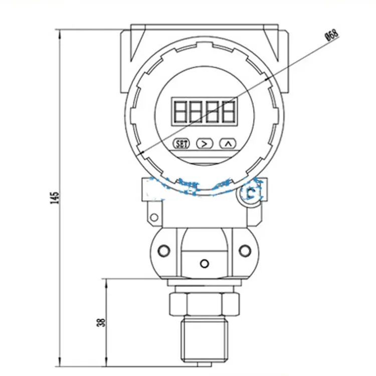 ПЦМ401К интеллектуальный цифровой дисплей контроллера давления предупредительного контроллера переключатель взрывозащищенного типа.