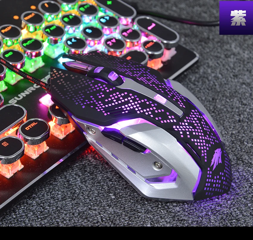 SUNROSE X1 мышь USB Проводная игровая мышь 6 кнопок оптическая компьютерная мышь Мыши для ПК ноутбук игра геймер