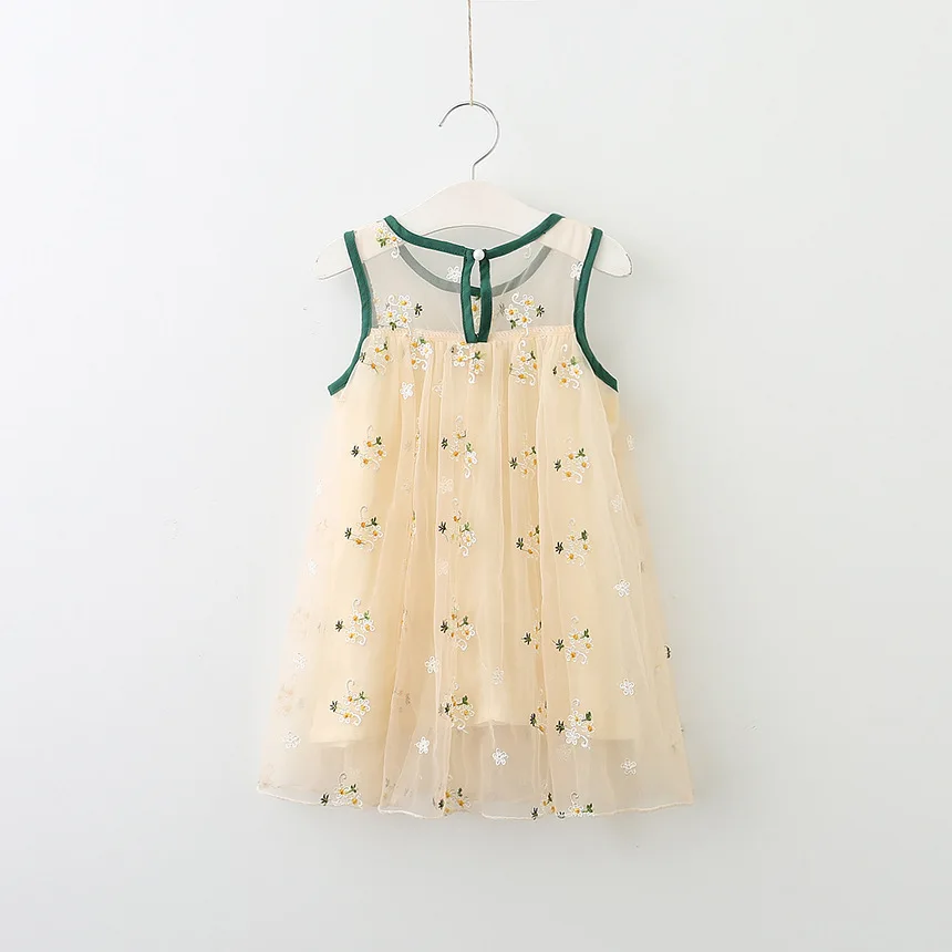 2017 новый prinsess платье девушки лето vestidos infantil рукавов цветок вышивка кружева сетки