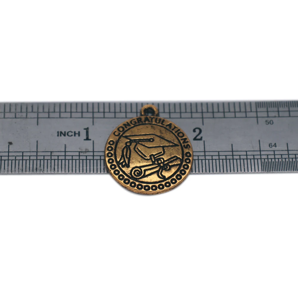 Двойной нос экологически чистый металл две стороны выгравированы выпускник