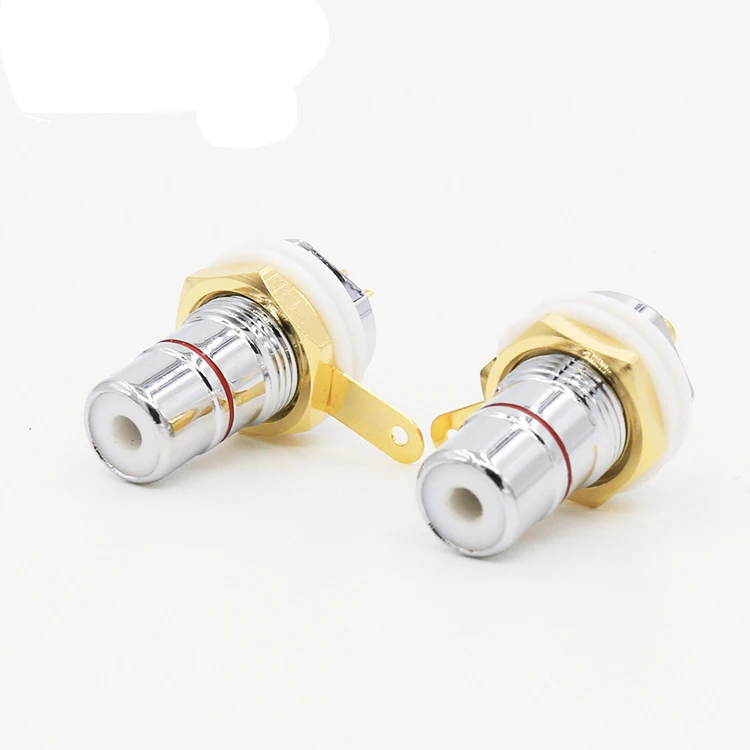 4 шт. разъём RCA с родиевым покрытием|female plug|female plug socketsocket panel |