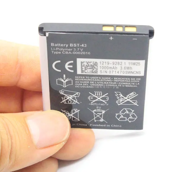 1000 мАч/3.6Wh BST-43/BST43 Замена Батарея для WT13I U100 U100i J10 J20 J108 J108i S001 CK13I T715 Yari желто X2a WT13I