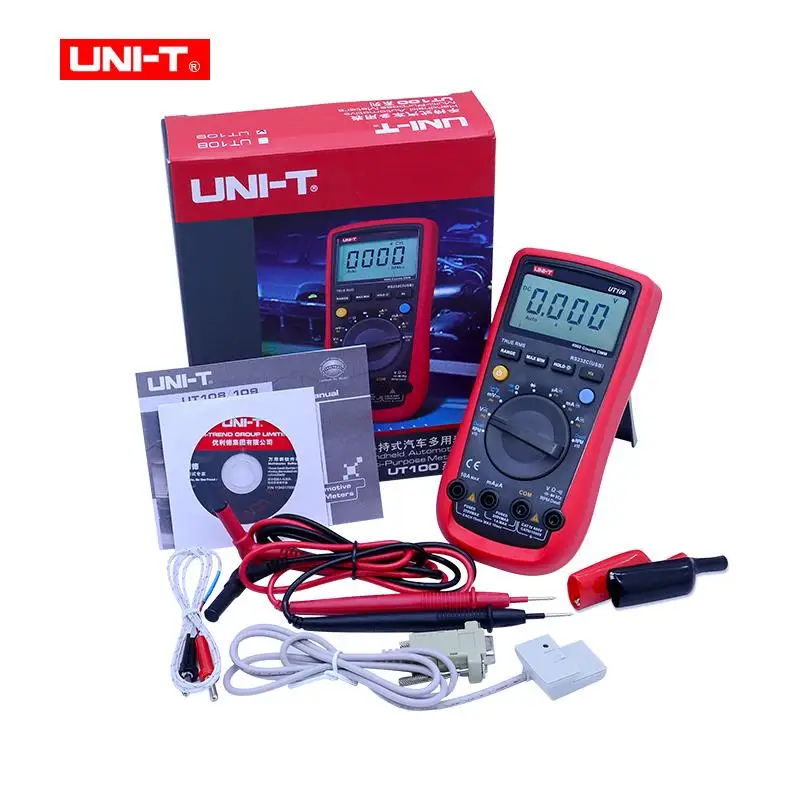 UNI T UT109 Автомобильный мультиметр Измеритель переменного/постоянного тока