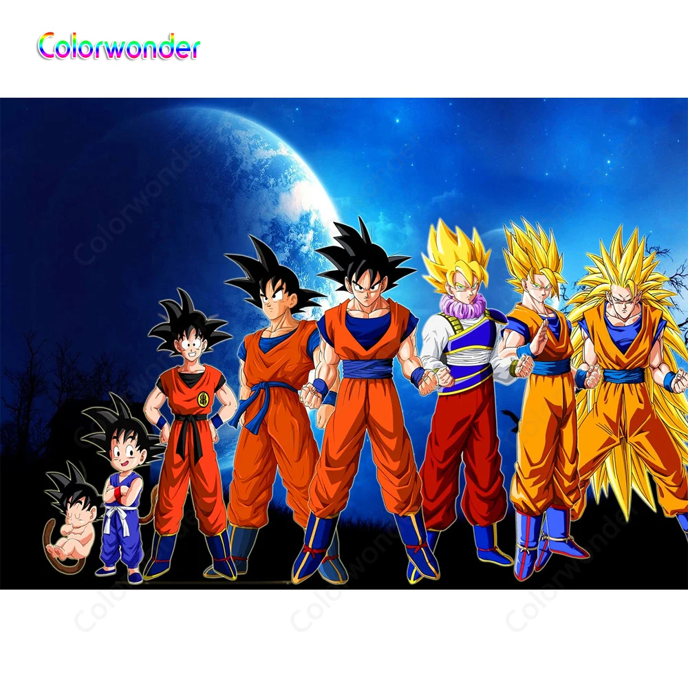 

Children Birthday Party Backdrops for Kids Photography Background Japanese Animation Monkey Kings 7x5ft Twinkle Stars with Moon