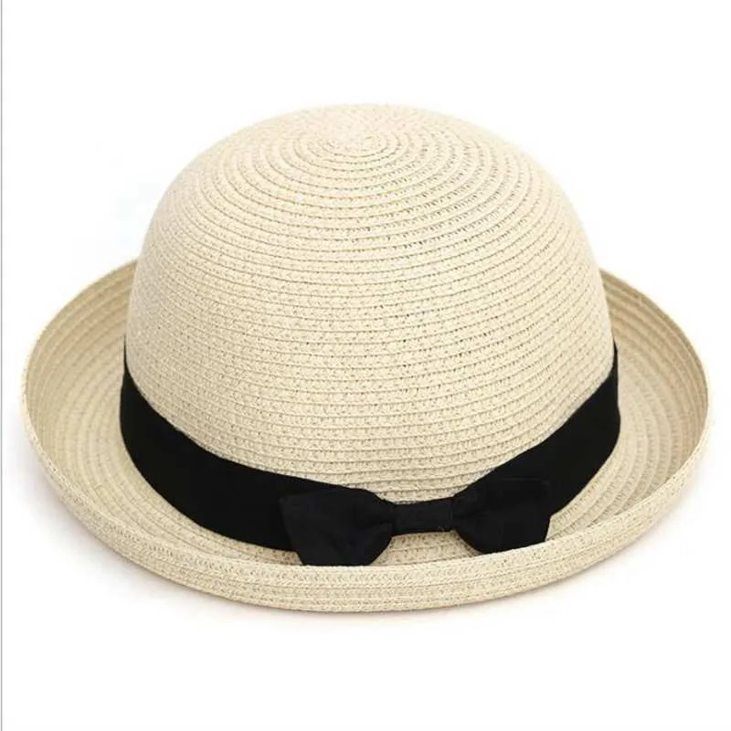 Новая женская sombreros летняя шляпа классический черный пояс Панама солнечные шляпы