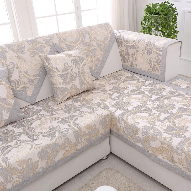Высококачественные чехлы для диванов из синели четыре сезона Европейский