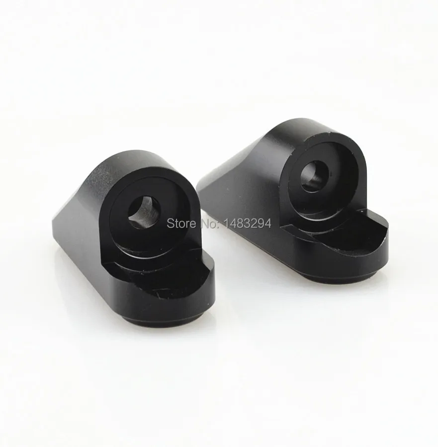 Черный алюминиевый сплав 40 мм адаптер для мотоциклетного зеркала заднего вида