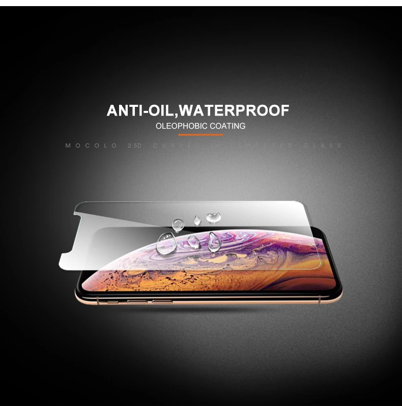 Mocolo Оригинальное противоударное стекло премиум класса для iPhone XS MAX 0,33 мм 9H защитная пленка из закаленного стекла для iPhone XS XR