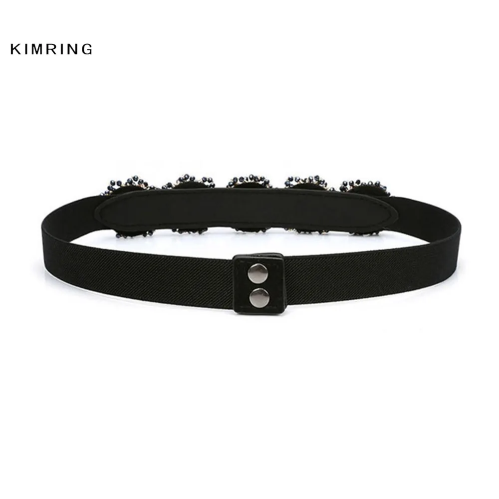 Роскошный пояс Kimring с бусинами и кристаллами для женщин модный под грудью корсет