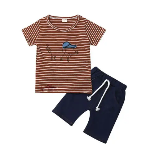 2019 New Hot Sale 2Pcs Newborn Toddler Infant Baby Boy Girls Clothes T-shirt Tops+Pants Outfit Set | Детская одежда и обувь