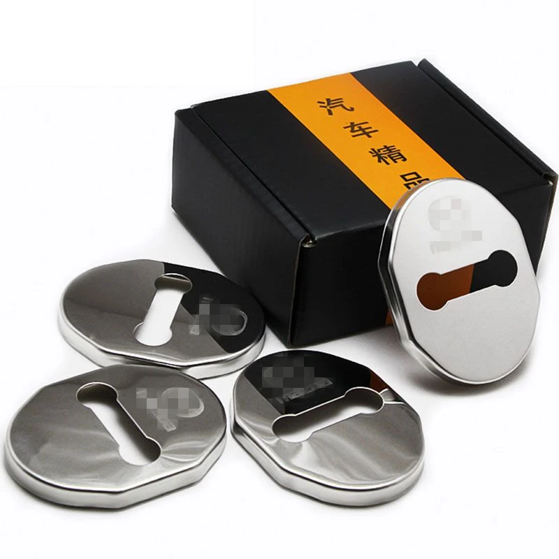 Новая 3d Пряжка дверного замка из нержавеющей стали защитный чехол отделка для Mazda