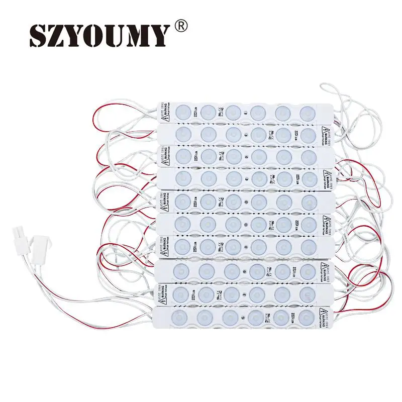 SZYOUMY 220 В Светодиодный модуль SMD 2835 s IP66 водонепроницаемый инъекционный объектив