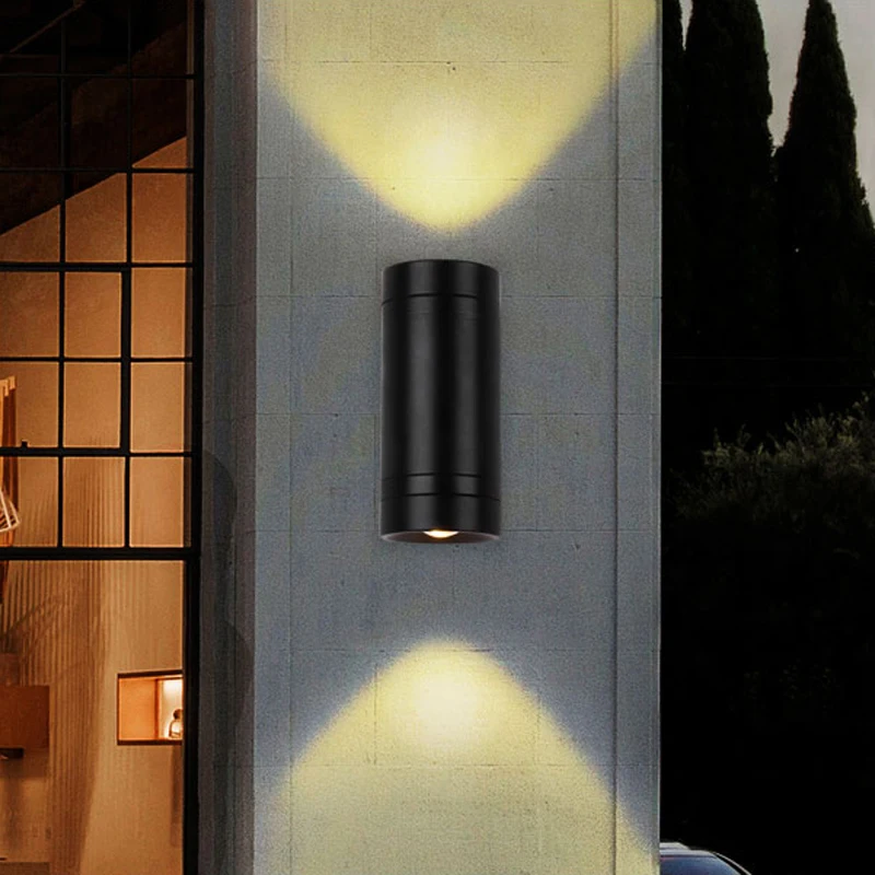 Вверх вниз светодиодный светильник Wandlamp Exterieur Buiten Tuinhuisje Decoratie Veranda licht водонепроницаемый IP54 Tuin wandkandelaars AC 85V